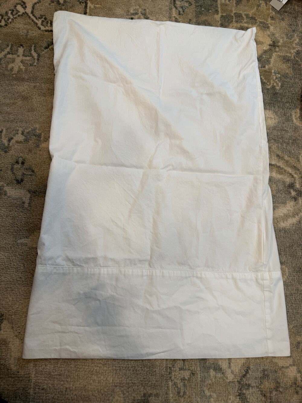 Boll & Branch White 100% Organic Cotton Standard Pillowcase NEW